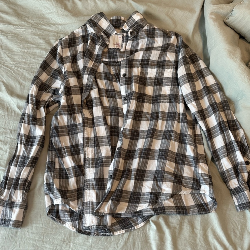 Black and white flannel